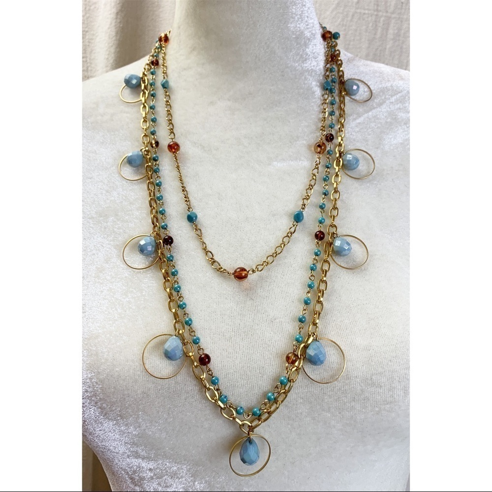Joan rivers 3 strand Layered Necklace
